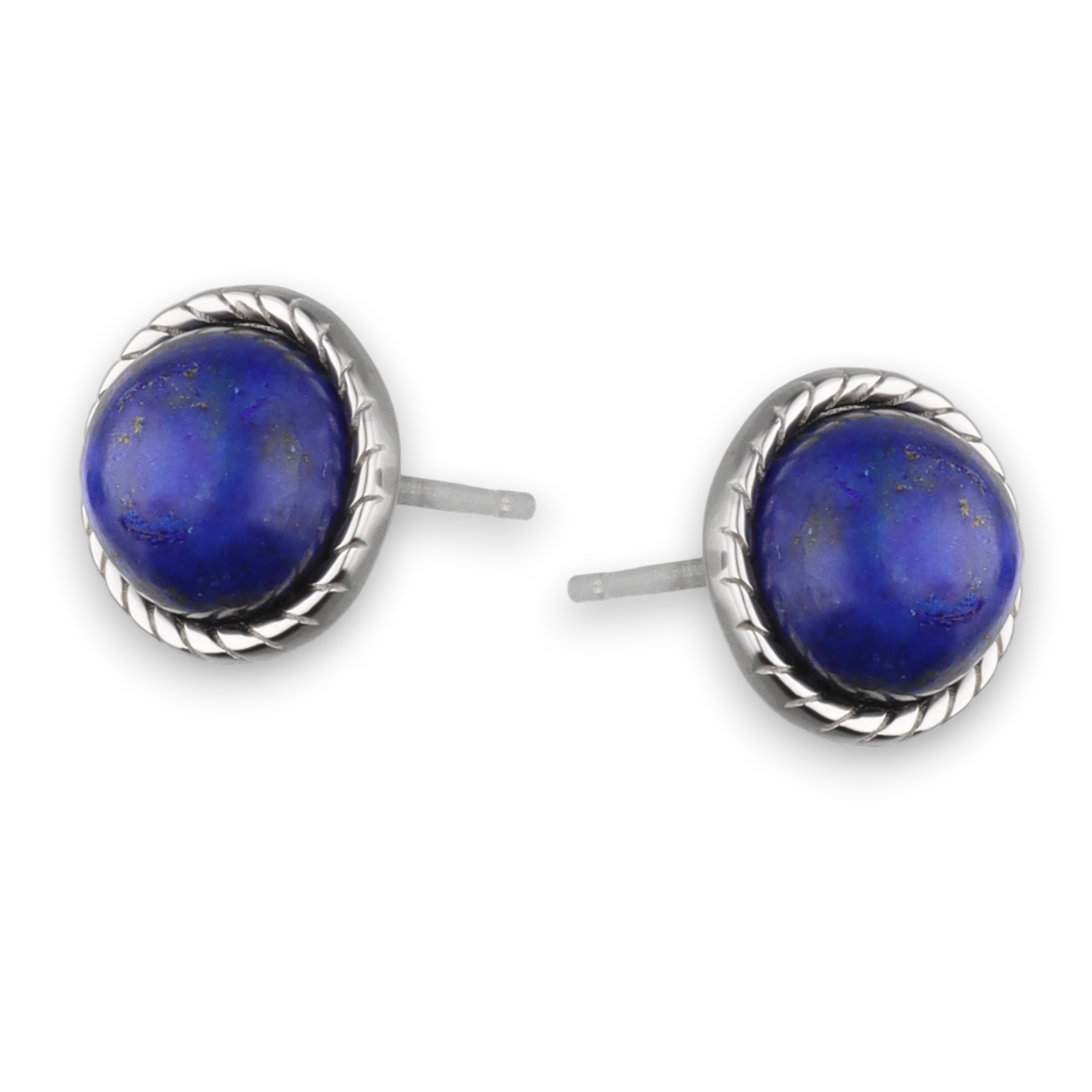 Srebrne naušnice lapis lazuli-SE45189