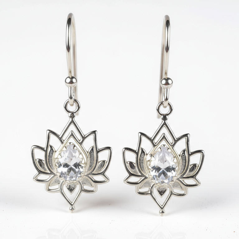 Srebrne naušnice gorski kristal-SE17994-gorski kristal