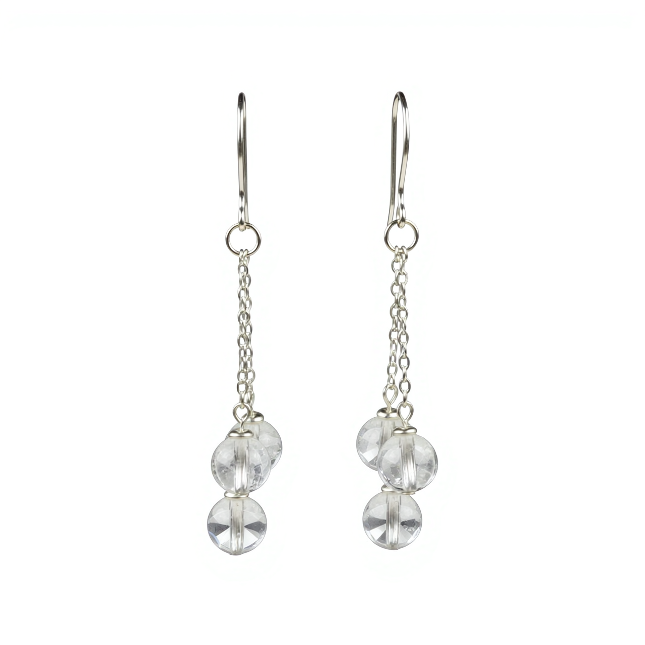 Srebrne naušnice gorski kirstal-SE18926-gorski kristal